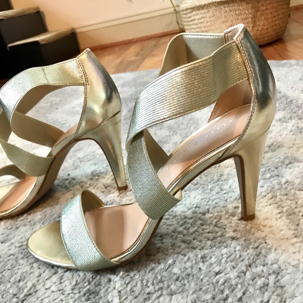 Kelly & Katie Gold Heels
